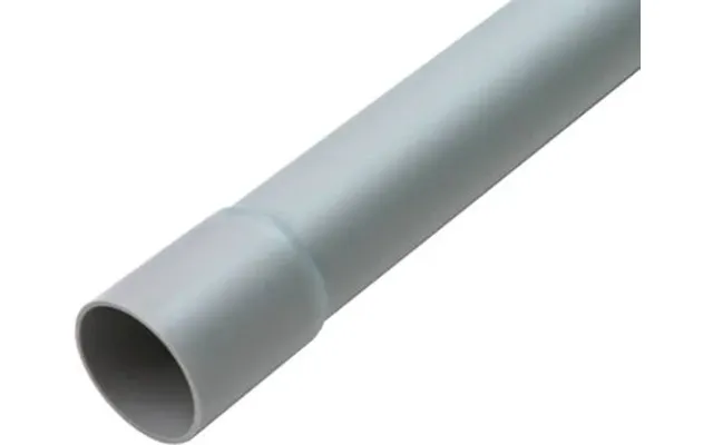 Plastrør Hf 16mm Grå Med Muffe 3 Meter