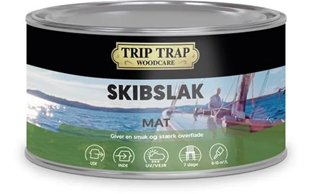 Skibslak Mat 0,38l Farveløs