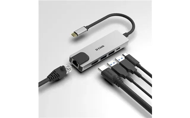 Usb-c Hub - 5-i-1 Med Ethernet Og Power