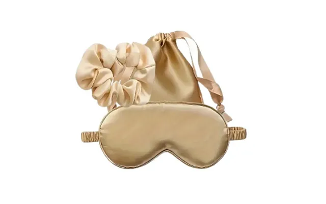 Beauty - Sleep Kit Sovemaske & Scrunchie Gold