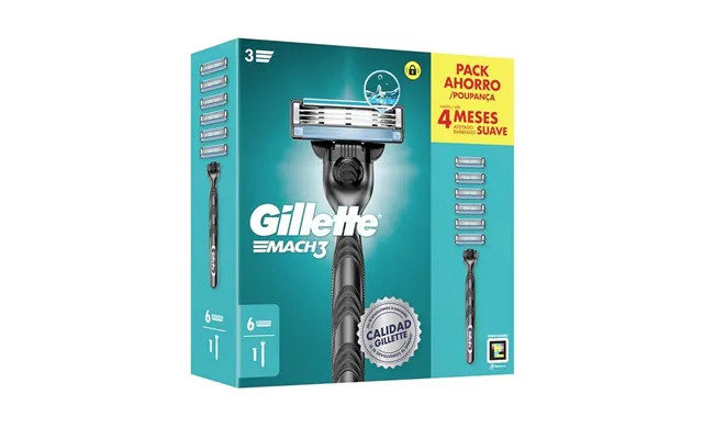 Gillette - Mach 3 Barberskraber 6 Barberblade
