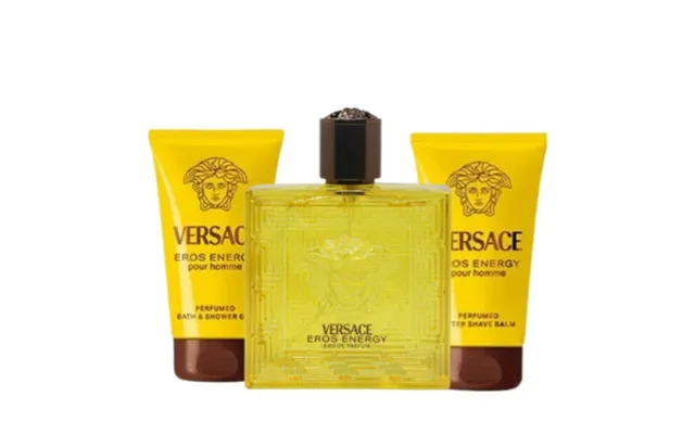 Versace - Eros Energy Eau De Parfum Sæt 50 Ml Showergel & Aftershave