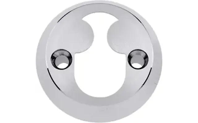 Cylinderring 11mm Indvendig Rokoko Blank Krom - Låse Tilbehør