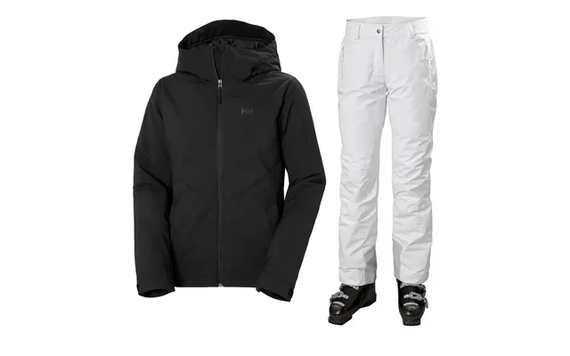 Helly Hansen Alpine Insulated Skisæt Dame - Sort Hvid