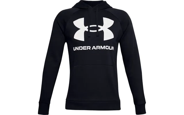 Under Armour Rival Fleece Big Logo Hoodie Herre - Sort