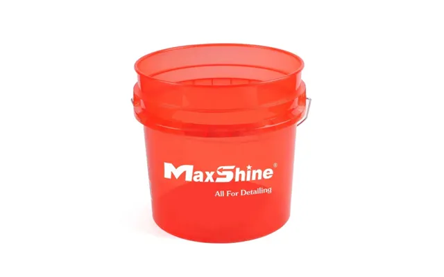 Maxshine Detailing Spand Transparent 13l - Rød