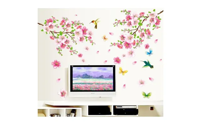 Flot Og Elegant Blomster Wallsticker. Blomstervæg.