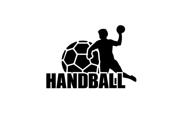 Håndbold Wallsticker. Stor Flot Wallsticker Til Håndboldspilleren