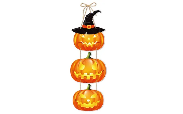 Hængende Halloween Vægdekoration. 3 Skræmmende Græskar