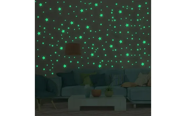 Selvlysende Wallsticker Med Stjerner - Stjerner Og Stjerner. Hele 333 Stk