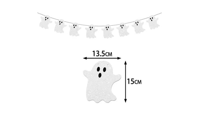 Skræmmende Og U Hyggelig Halloween Pynt. Hvide Spøgelser