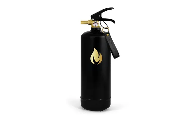 Sort Brandslukker 2 Kg - Guld Emblem