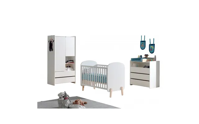 Babymøbel Sæt Kiddy 60 X 120 Cm Hvid