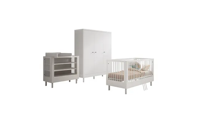 Babymøbler Sæt I Bøg Forrest Beech 70 × 140 Cm - Hvid