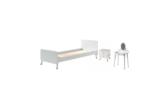Børneseng Sæt 90 X 200 Cm Billy Hvid