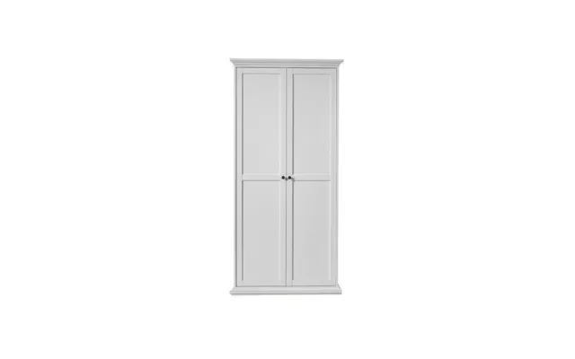 Bordeaux Garderobeskab 96cm 2 Låger - Hvid