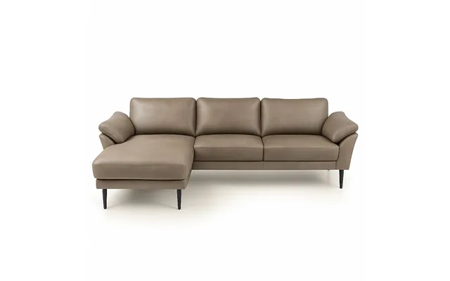 Thyregod Chaiselong Khaki Soleda Lædersofa - Venstrevendt
