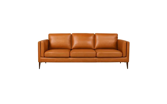 Valencia 3 Pers. Sofa Læder Cognac