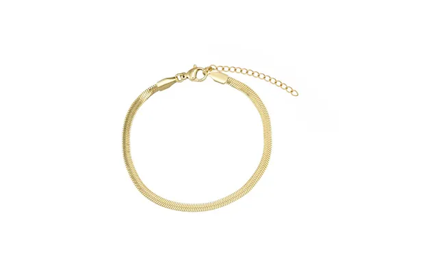 Ankelkæde I Stål, Belagt Med 14 K Guld - 22 Cm 4 Cm I Forlænger