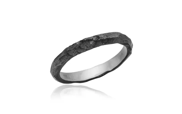 Feminin Ring I Sort Sølv - 55