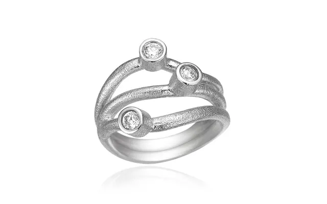 Ring I Sølv Med Zirkonia - 67