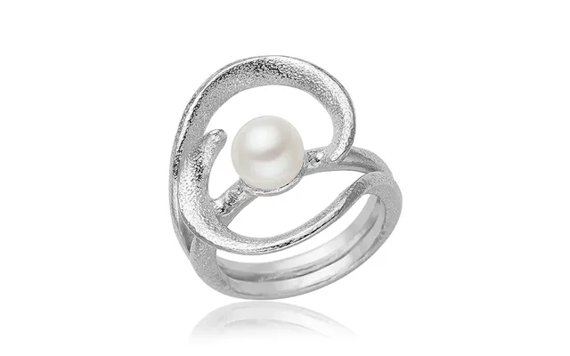 Ring Med Hvid Ferskvandsperle - 50