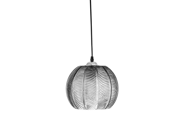 Bloomingville Adar Loftlampe, Rund - Grå Glas Ø22