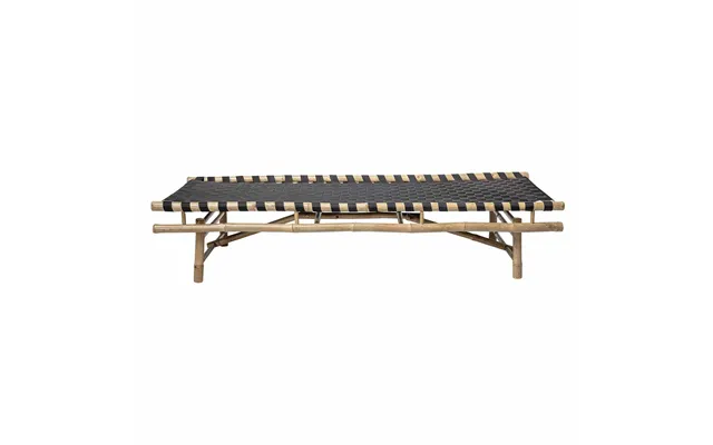 Bloomingville Vida Daybed, Foldbar - Natur Bambus Og Sort Polyester 190x70