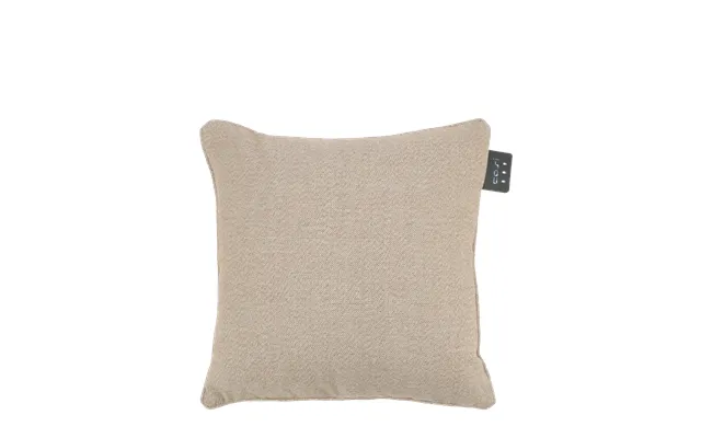 Cosi Fires Cosipillow Knitted Varmepude, M. Genopladeligt Batteri, Kvadratisk - Natur Stof 50x50