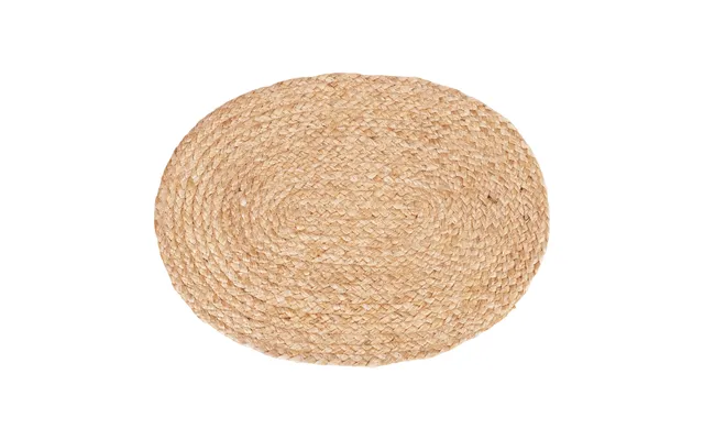 House Nordic Bombay Dækkeserviet, Oval - Natur Jute 35x45 Sæt Af 4