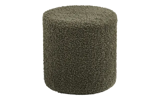 House Nordic Ejby Puf, Rund - Grøn Bamse Polyester Stof Ø34