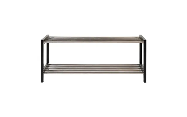 House Nordic Padova Skoreol, M. 2 Hylder - Sort Poppeltræ Og Stål 78x34
