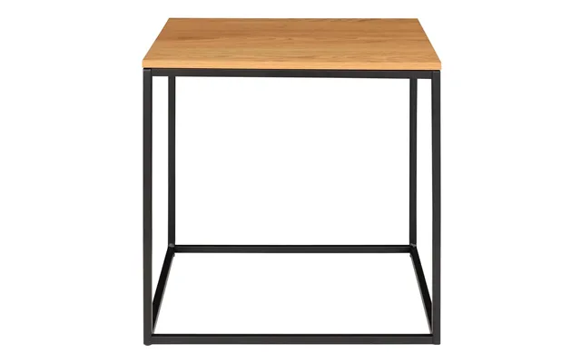 House Nordic Vita Hjørnebord - Natur Melamin Og Sort Stål 45x45