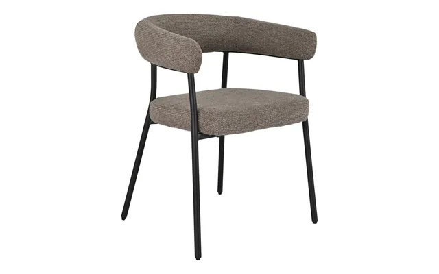 House Nordicâ Trivio Spisebordsstol, M. Armlæn - Brun Polyester Og Sort Stål