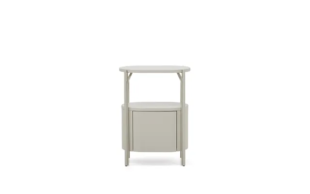 Kave Home Arely Badeværelsesvaskeskab, M. 1 Skuffe - Hvid Mdf Og Stål 60x40