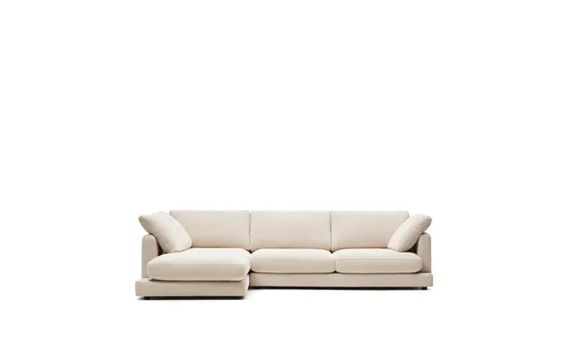 Kave Home Gala 4 Pers. Sofa, M. Venstre Chaiselong - Beige Stof 300cm