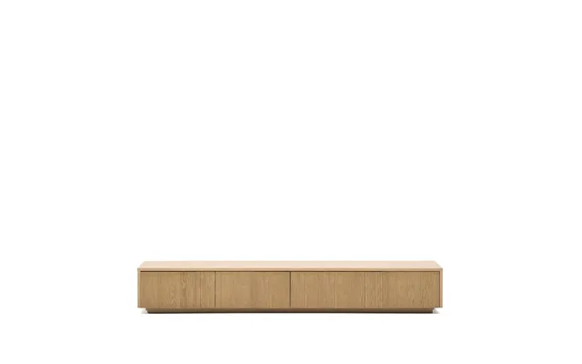 Kave Home Helvine Tv-bord, M. 4 Skuffer - Natur Egefinér 200x40