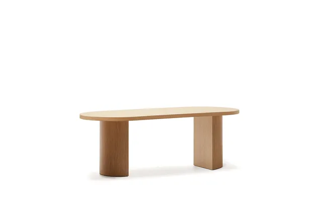Kave Home Nealy Spisebord, Oval - Natur Egefinér 200x100