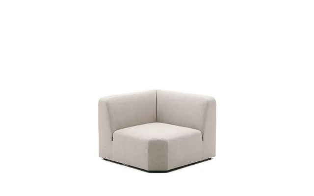 Kave Home Neom Hjørnemodul - Beige Interlock Vævet Stof 75cm