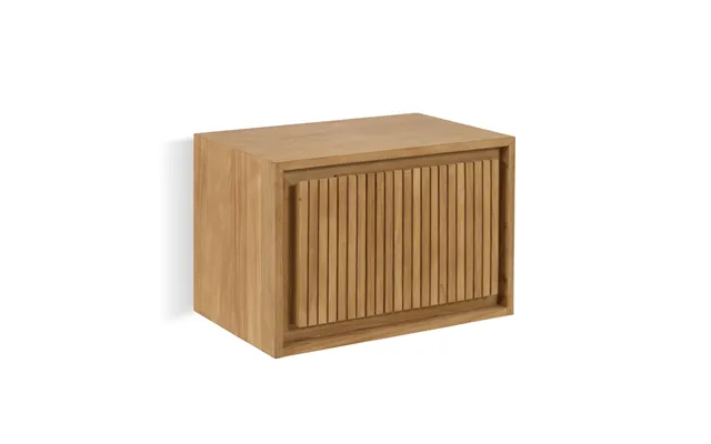 Kave Home Taciana Badeværelsesskab, M. 1 Låge - Natur Teaktræ 60x40