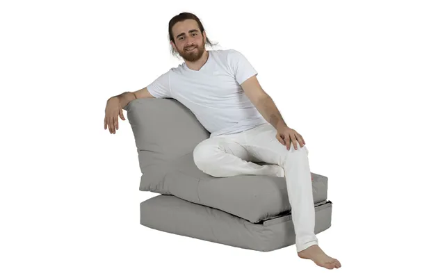 Nordvärk Siesta Udendørs Sækkestol Liggestol, Foldbar Forlængelse, Rektangulær - Røgfarvet Polyester