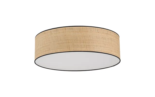 Tk Liberia Loftlampe 600 - Natur Flet Og Hvid Metal