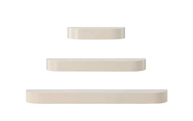 Venture Design Glow Væghylde - Beige Mdf Sæt Med 3