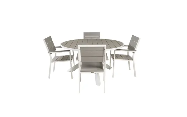 Venture Design Havesæt M. Parma Bord Ø 140 Og 4 Levels Stole M