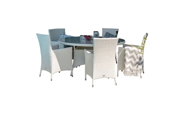 Venture Design Havesæt M. Volta Bord Ø 150 Og 5 Malin Stole M