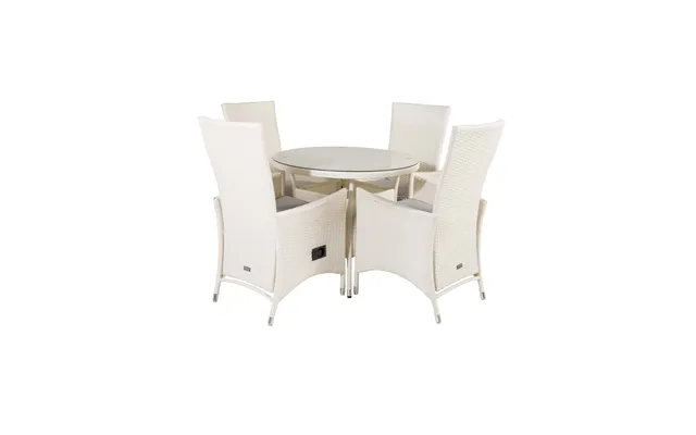 Venture Design Havesæt M. Volta Bord Ø 90 Og 4 Padova Stole M