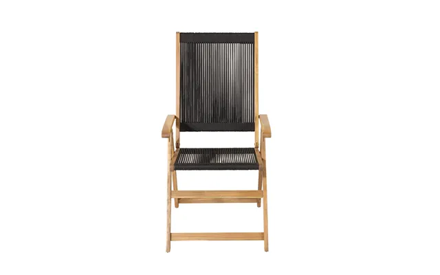 Venture Design Little John 5 Pos. Havestol, M. Armlæn - Sort Reb Og Natur Akacietræ product image