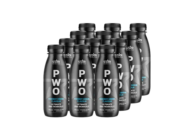 12 X Pwo Drink 330 Ml Energy Flavour Kort Datum