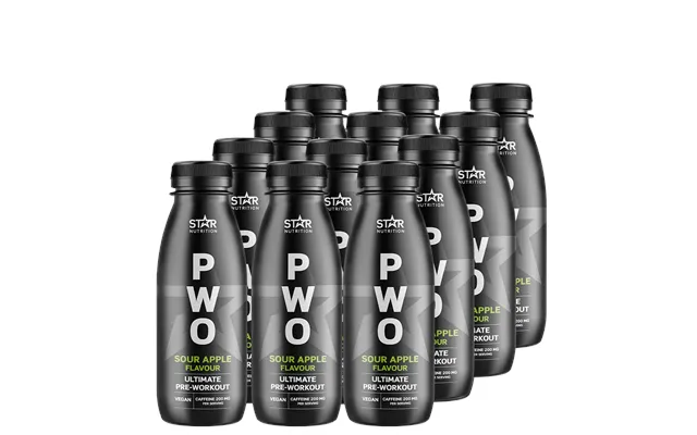 12 X Pwo Drink 330 Ml Sour Apple Flavour Kort Datum