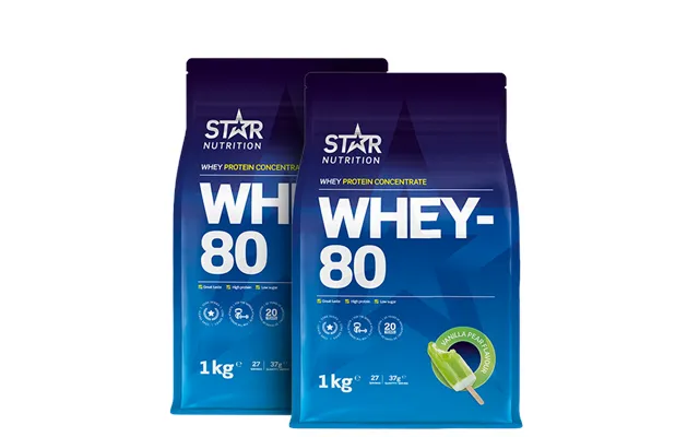 2 X Whey-80 Valleprotein 1 Kg